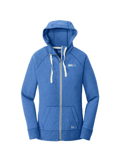 BIA103. New Era Women's Sueded Cotton Blend Full-Zip Hoodie
