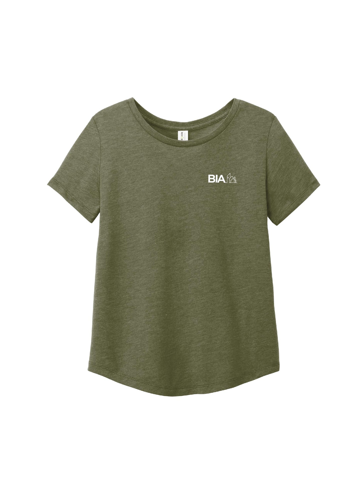 BIA107. Allmade Women's Relaxed Tri-Blend Scoop Neck Tee