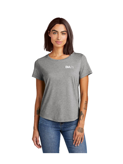 BIA107. Allmade Women's Relaxed Tri-Blend Scoop Neck Tee