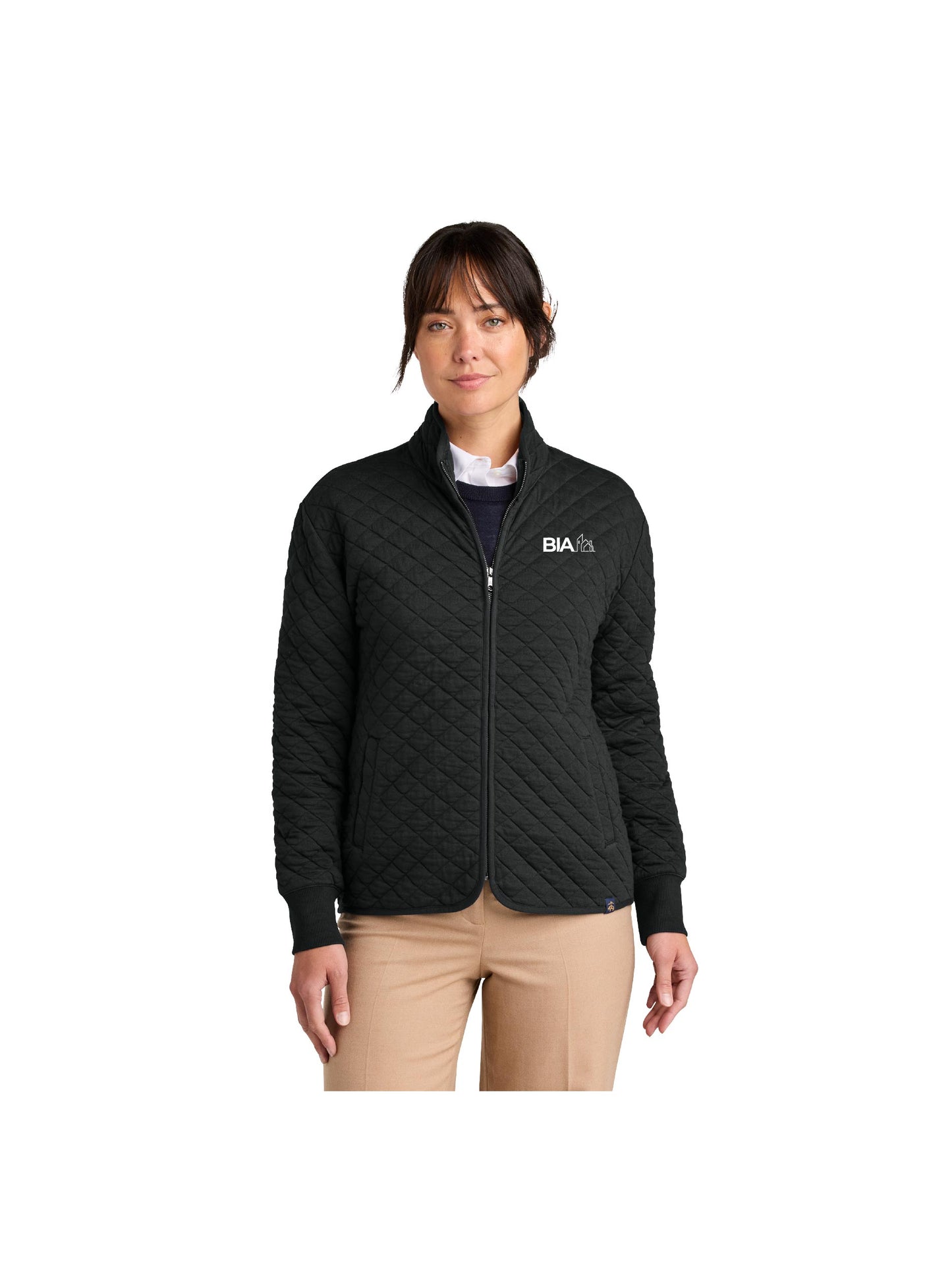 BIA108. Brooks Brothers Women’s Diamond Quilt Full-Zip