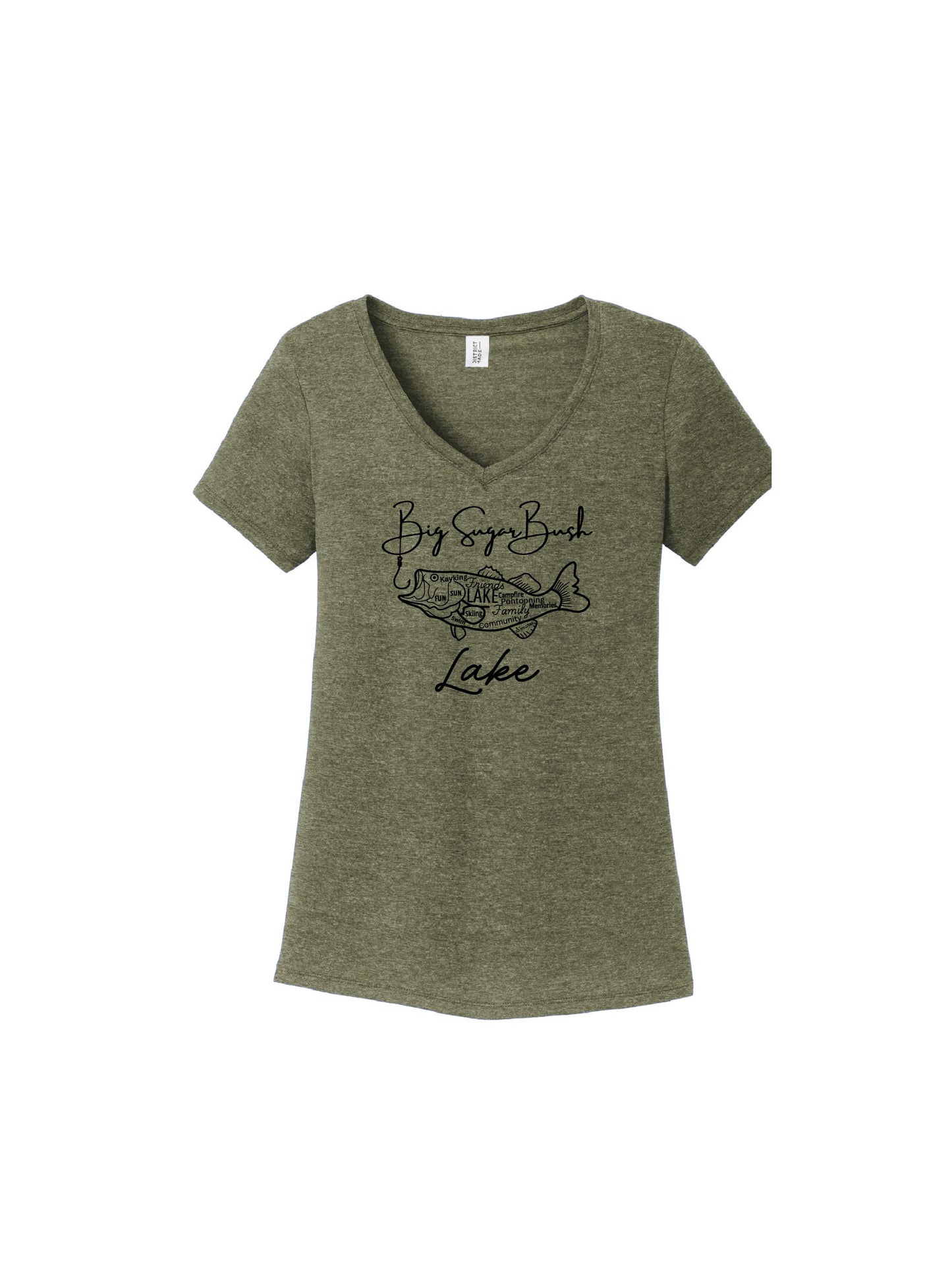 BSBL200. Women's Big Sugar Hook V-Neck Tee