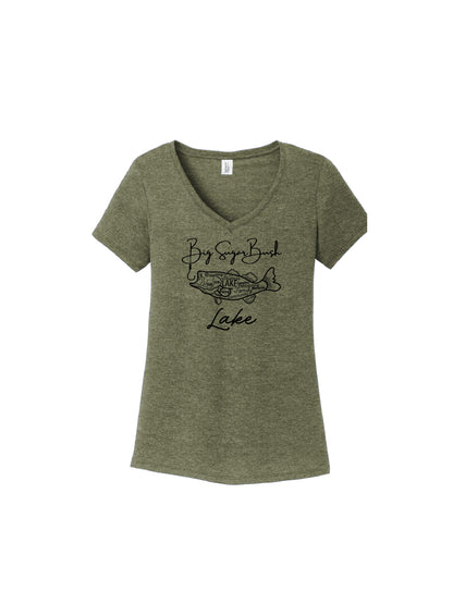 BSBL200. Women's Big Sugar Hook V-Neck Tee