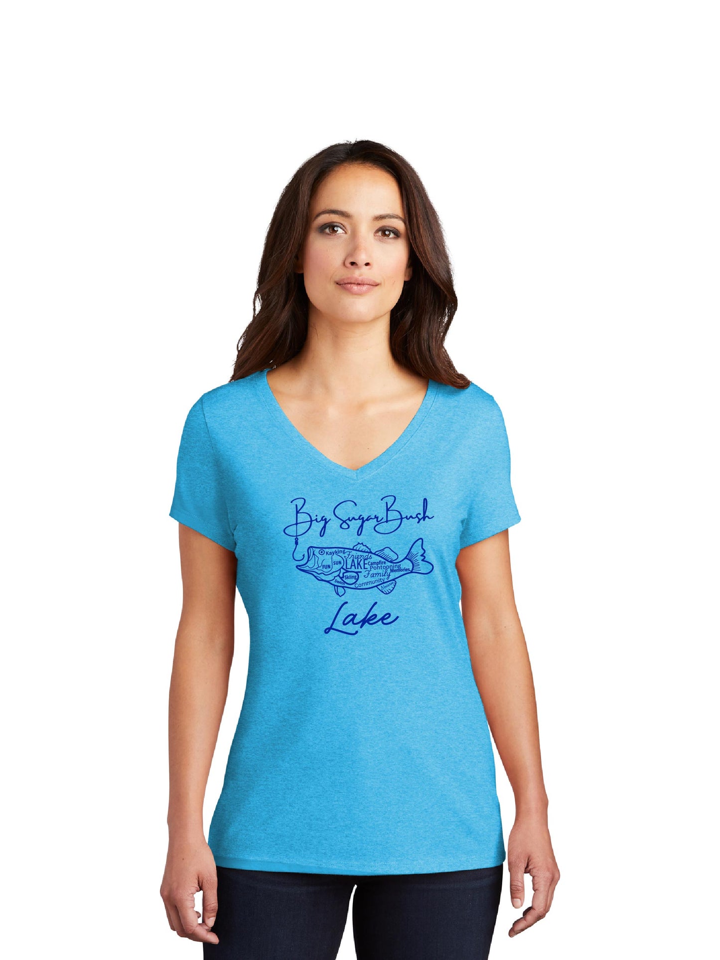 BSBL200. Women's Big Sugar Hook V-Neck Tee