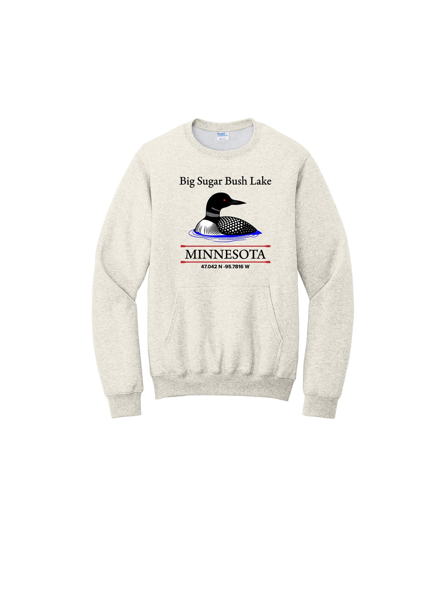 BSBL411. The Loon Latitude Pocket Crew Sweatshirt