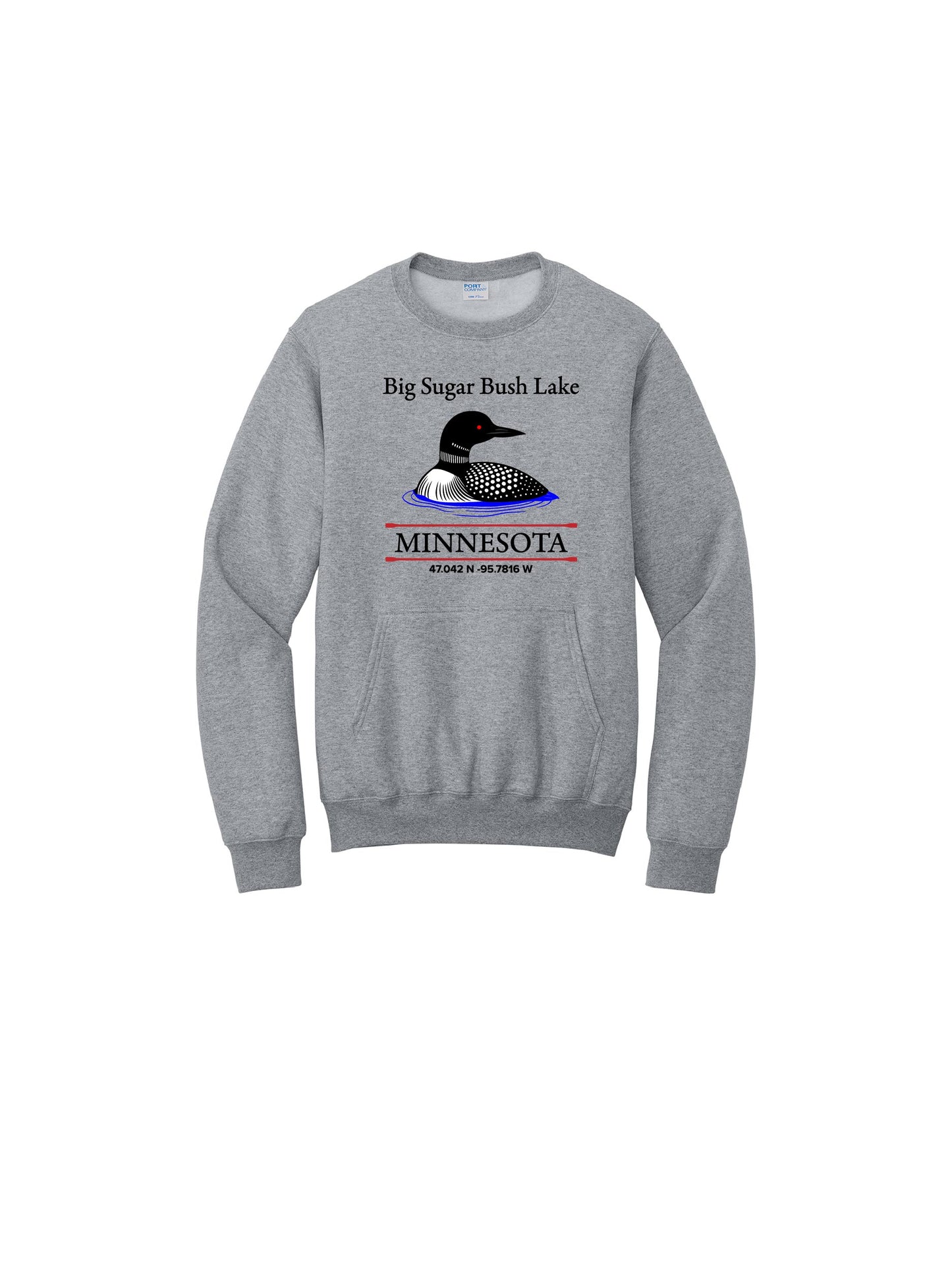 BSBL411. The Loon Latitude Pocket Crew Sweatshirt