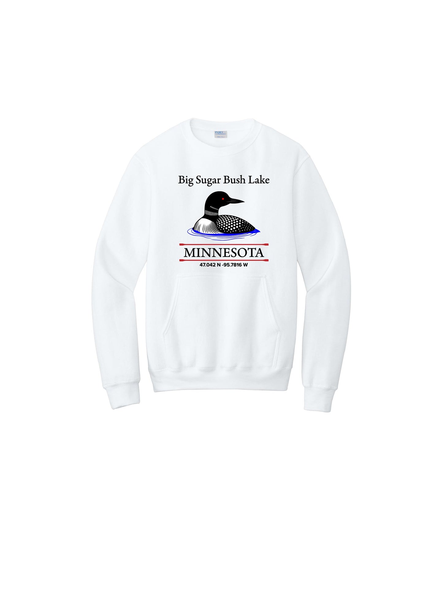 BSBL411. The Loon Latitude Pocket Crew Sweatshirt