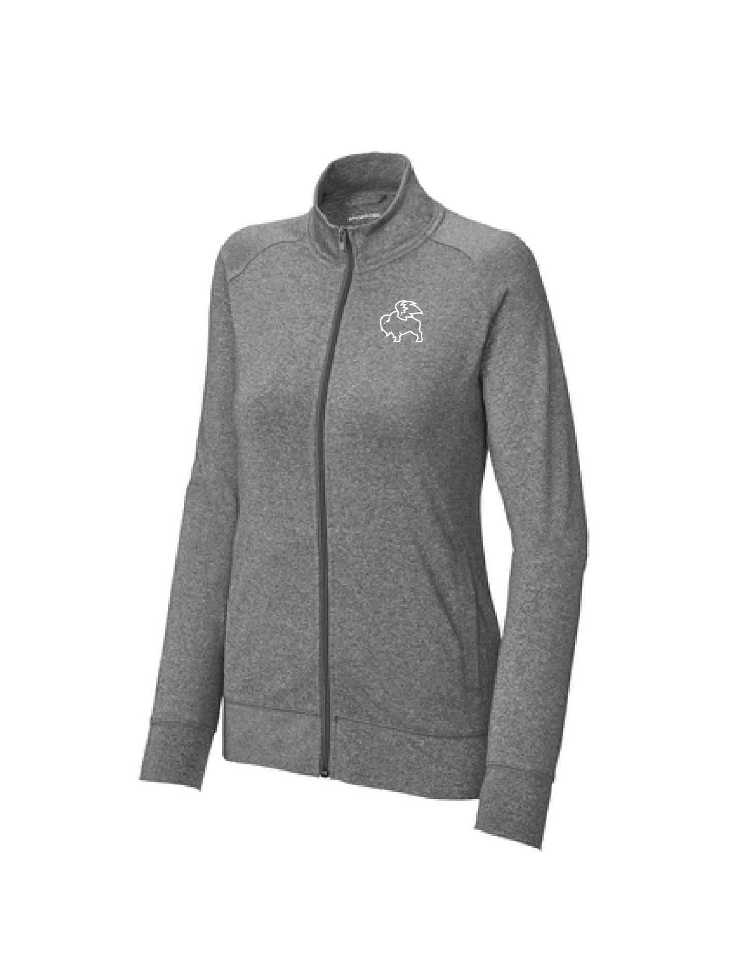 BWW230. Sport-Tek® Ladies Sport-Wick® Stretch Full-Zip Cadet Jacket