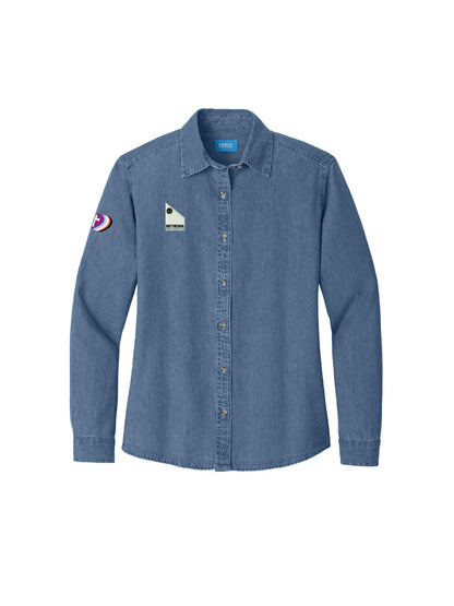 BLC208. Port & Company® Long Sleeve Value Denim Shirt