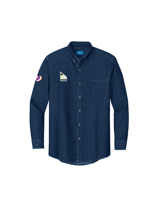 BLC103. Port & Company® Ladies' Long Sleeve Value Denim Shirt