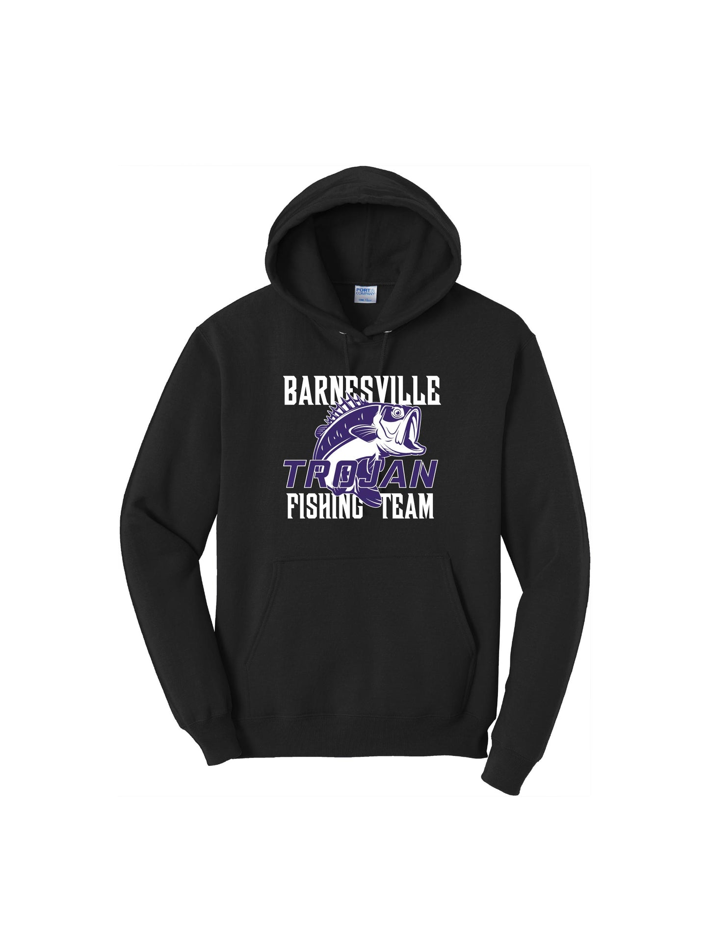 BHFT301. Port & Company® Core Fleece Pullover Hooded Sweatshirt