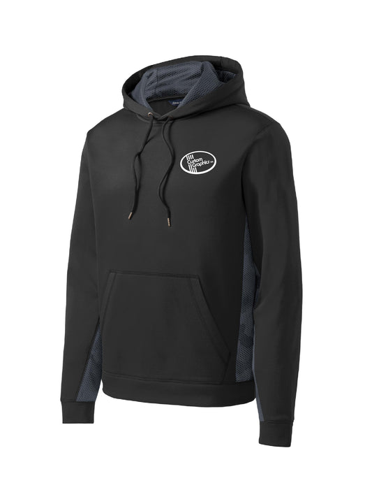 CG306. Sport-Tek® Sport-Wick® CamoHex Fleece Colorblock Hooded Pullover