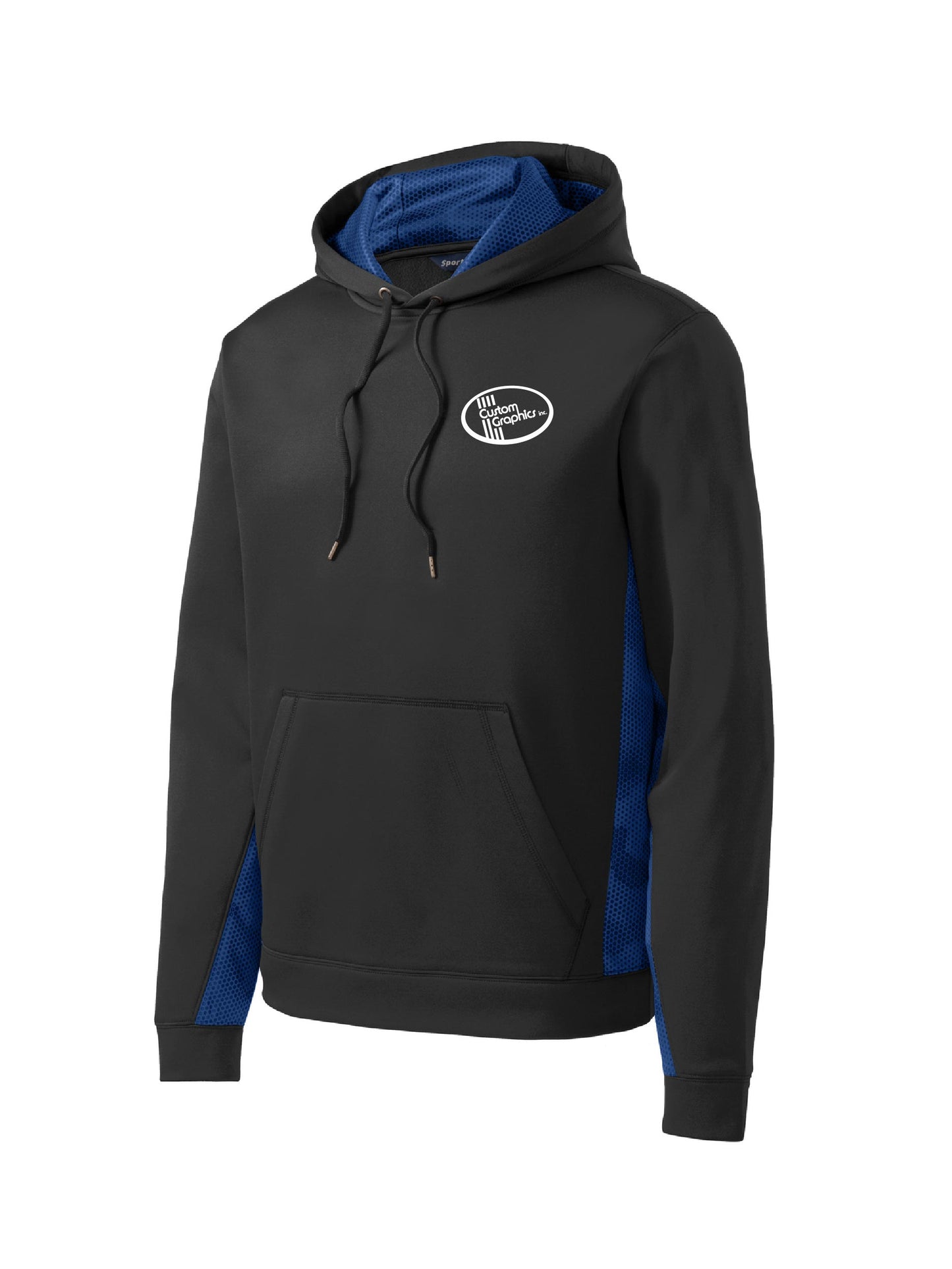 CG306. Sport-Tek® Sport-Wick® CamoHex Fleece Colorblock Hooded Pullover