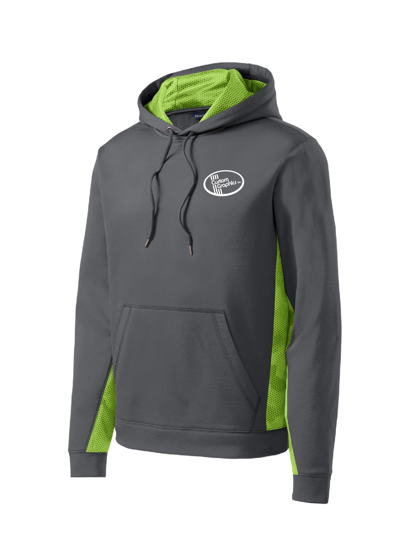 CG306. Sport-Tek® Sport-Wick® CamoHex Fleece Colorblock Hooded Pullover