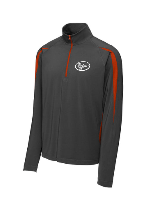 CG308. Sport-Tek® Sport-Wick® Stretch 1/2-Zip Colorblock Pullover