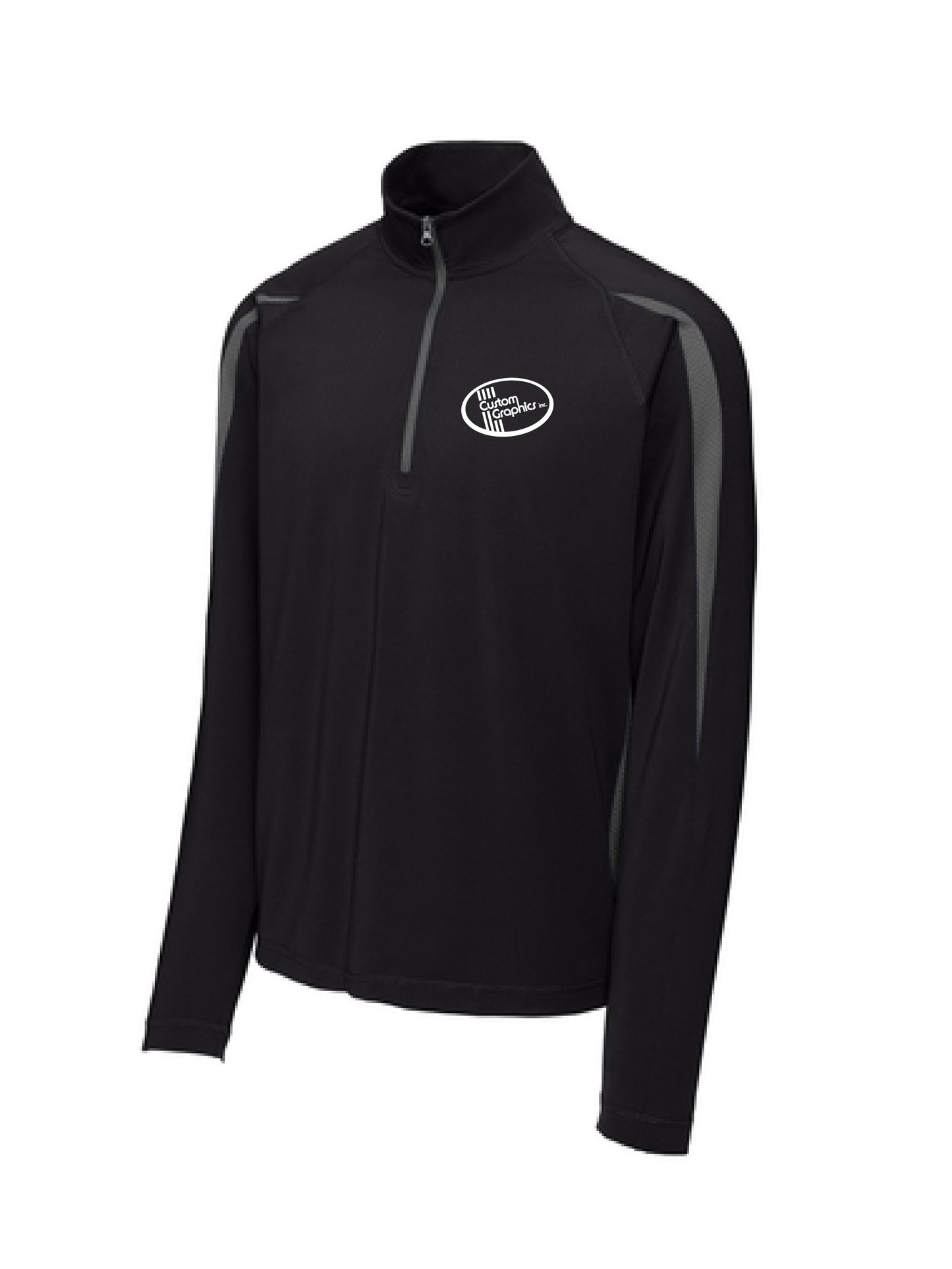 CG308. Sport-Tek® Sport-Wick® Stretch 1/2-Zip Colorblock Pullover