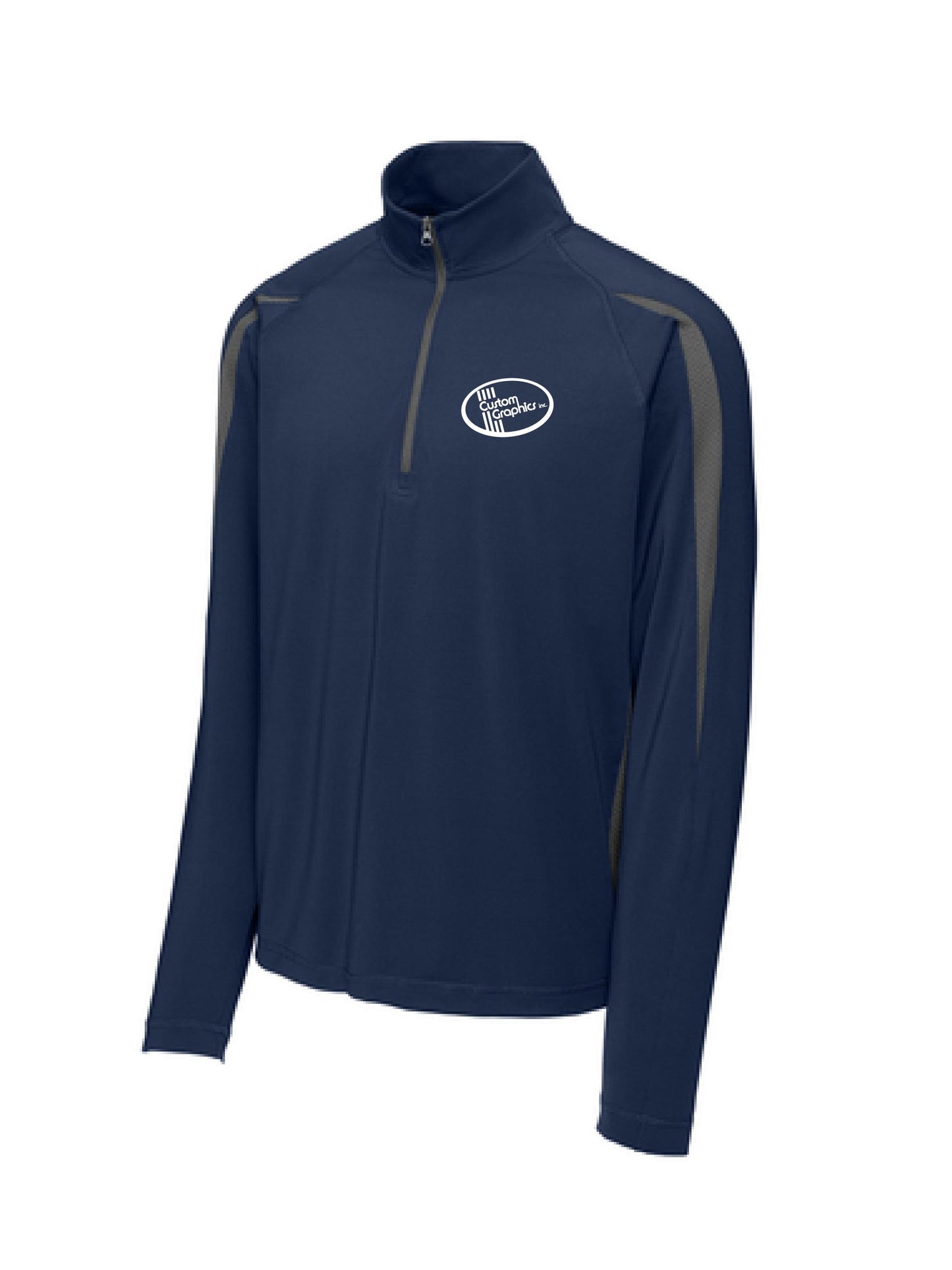 CG308. Sport-Tek® Sport-Wick® Stretch 1/2-Zip Colorblock Pullover