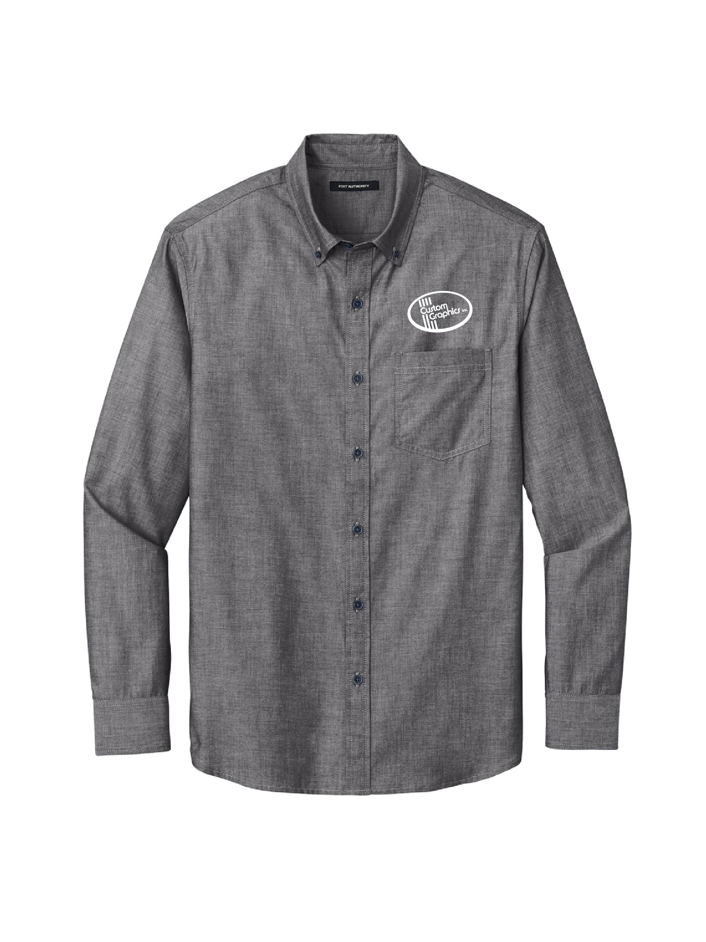 CG309. Port Authority® Long Sleeve Chambray Easy Care Shirt