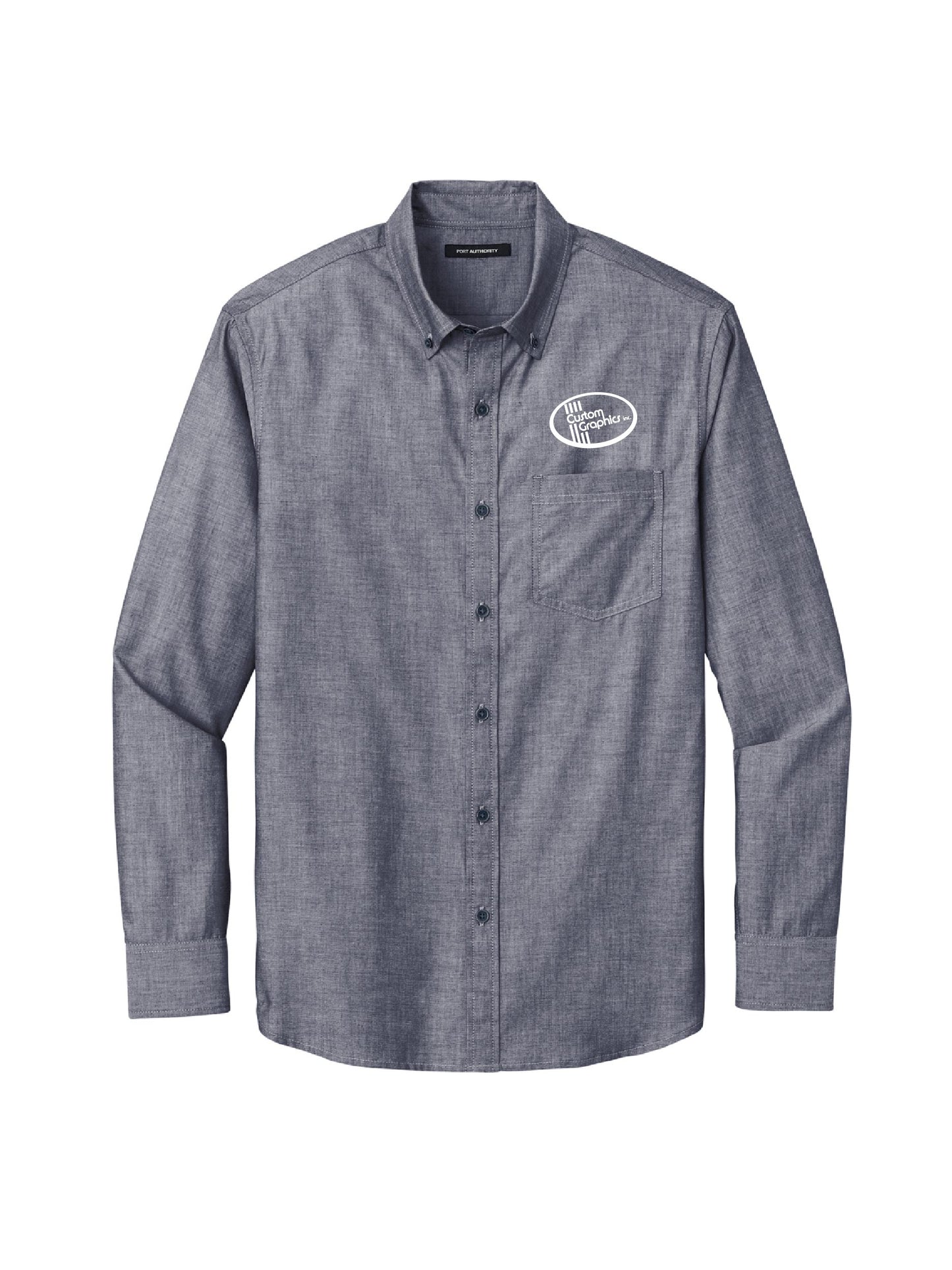 CG309. Port Authority® Long Sleeve Chambray Easy Care Shirt