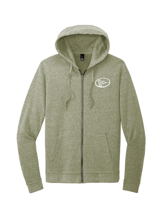 CG313. District® Perfect Tri® Fleece Full-Zip Hoodie