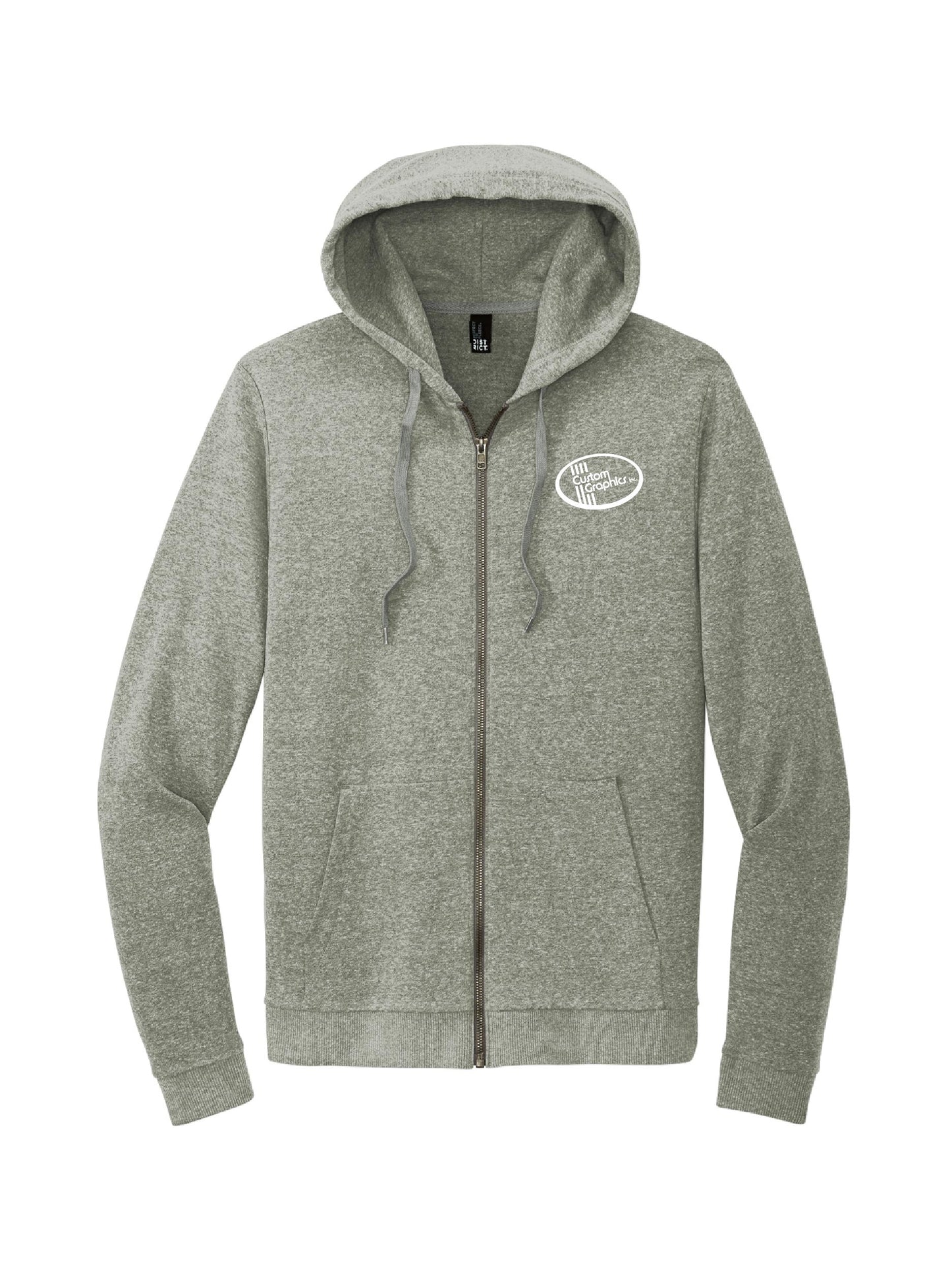 CG313. District® Perfect Tri® Fleece Full-Zip Hoodie
