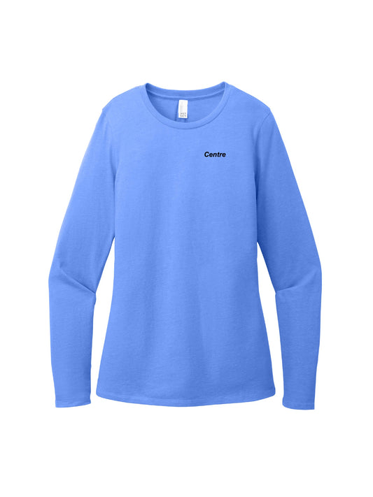 CI100. District Women's Perfect Blend CVC Long Sleeve Tee