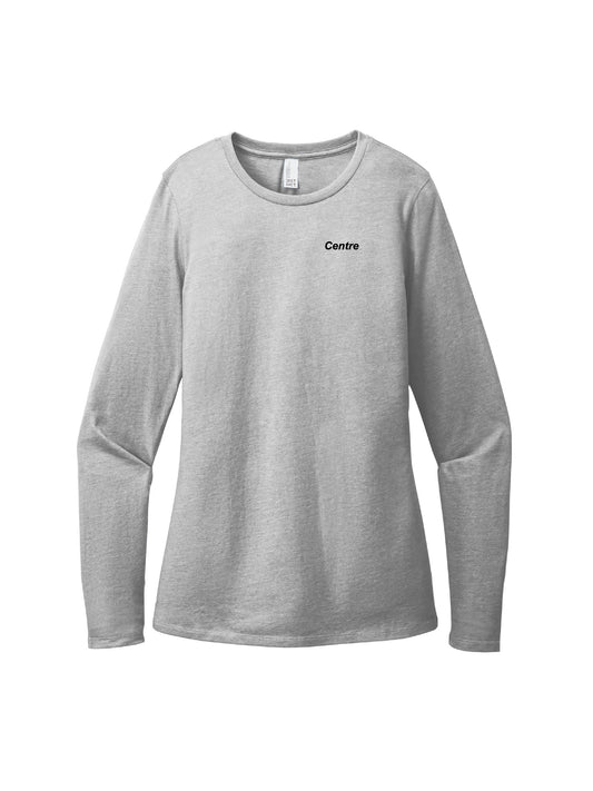 CI100. District Women's Perfect Blend CVC Long Sleeve Tee