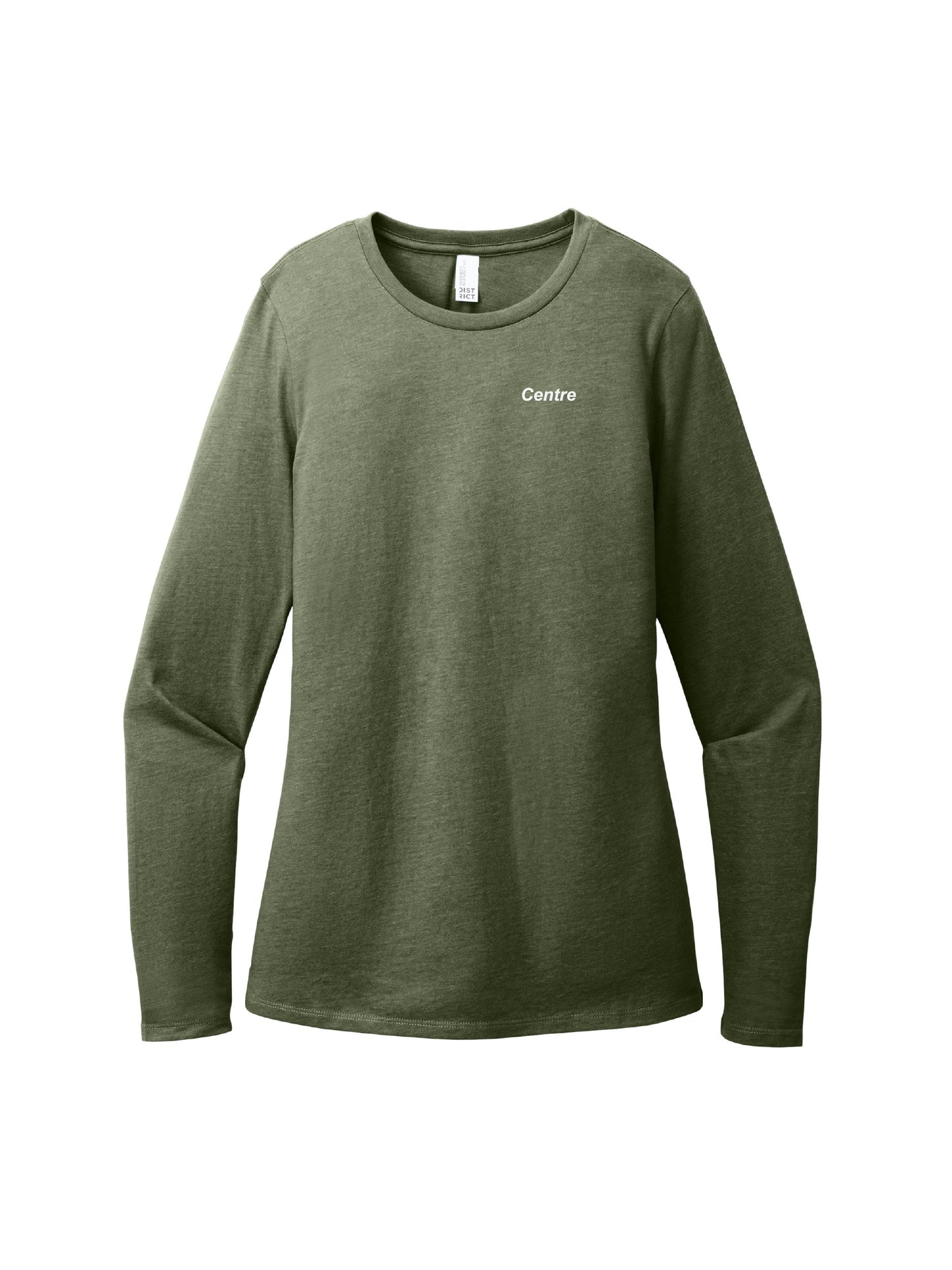 CI100. District Women's Perfect Blend CVC Long Sleeve Tee