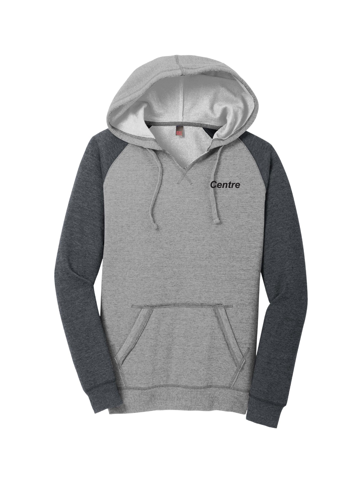 CI103. District Women's Lightweight Fleece Raglan Hoodie