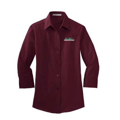 CC226. Port Authority® Ladies 3/4-Sleeve Easy Care Shirt