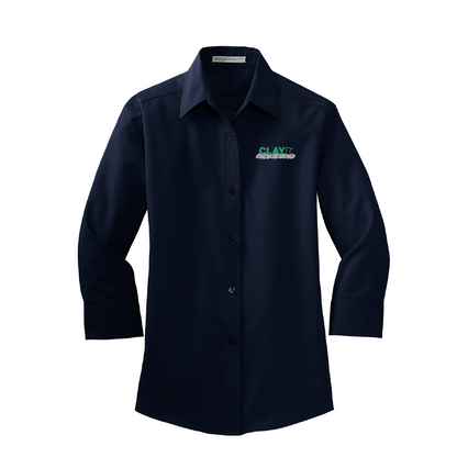 CC226. Port Authority® Ladies 3/4-Sleeve Easy Care Shirt