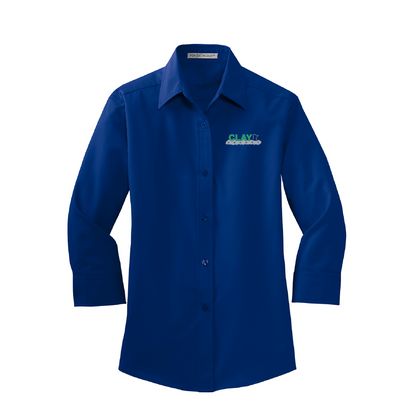 CC226. Port Authority® Ladies 3/4-Sleeve Easy Care Shirt