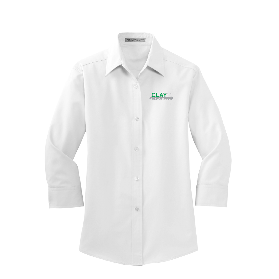CC226. Port Authority® Ladies 3/4-Sleeve Easy Care Shirt