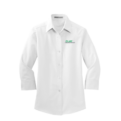 CC226. Port Authority® Ladies 3/4-Sleeve Easy Care Shirt