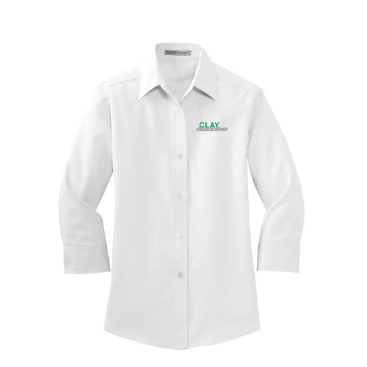 CC226. Port Authority® Ladies 3/4-Sleeve Easy Care Shirt