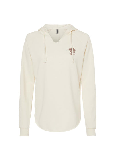 CP103. Women’s Lightweight California Wave Wash Hooded Sweatshirt 