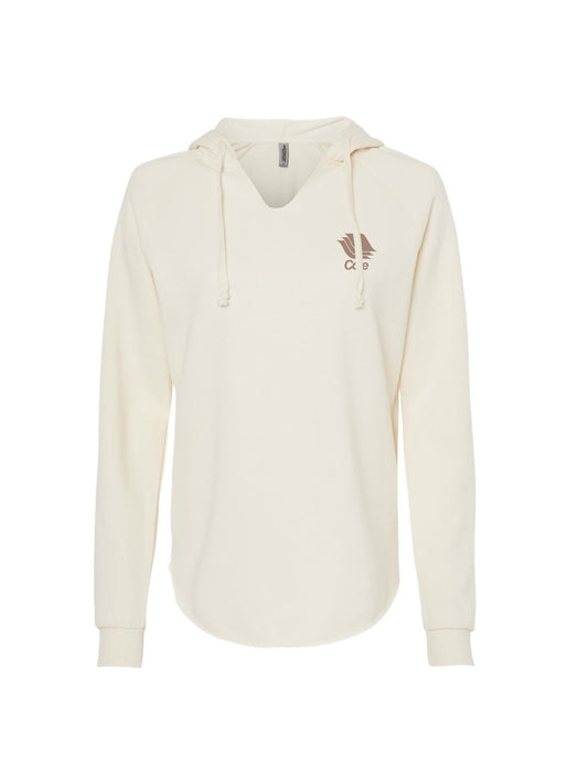 CP103. Women’s Lightweight California Wave Wash Hooded Sweatshirt 