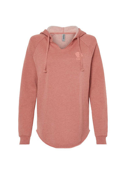 CP103. Women’s Lightweight California Wave Wash Hooded Sweatshirt 