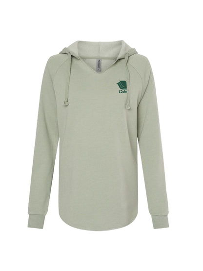 CP103. Women’s Lightweight California Wave Wash Hooded Sweatshirt 