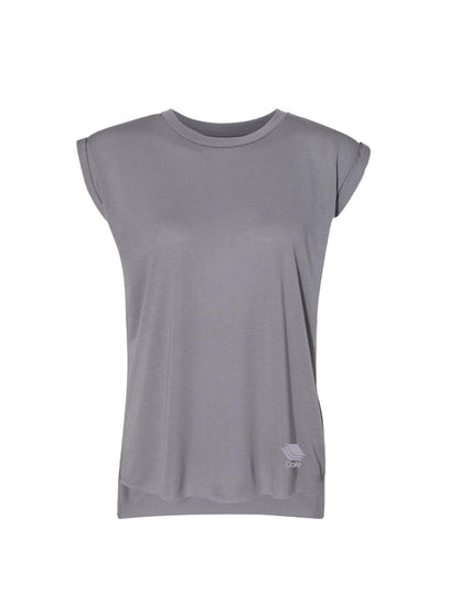 CP107. BELLA+CANVAS® Women’s Flowy Muscle Tee With Rolled Cuffs