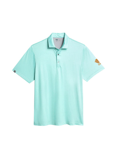 CP206. Men's Vacationer Printed Short Sleeve Polo