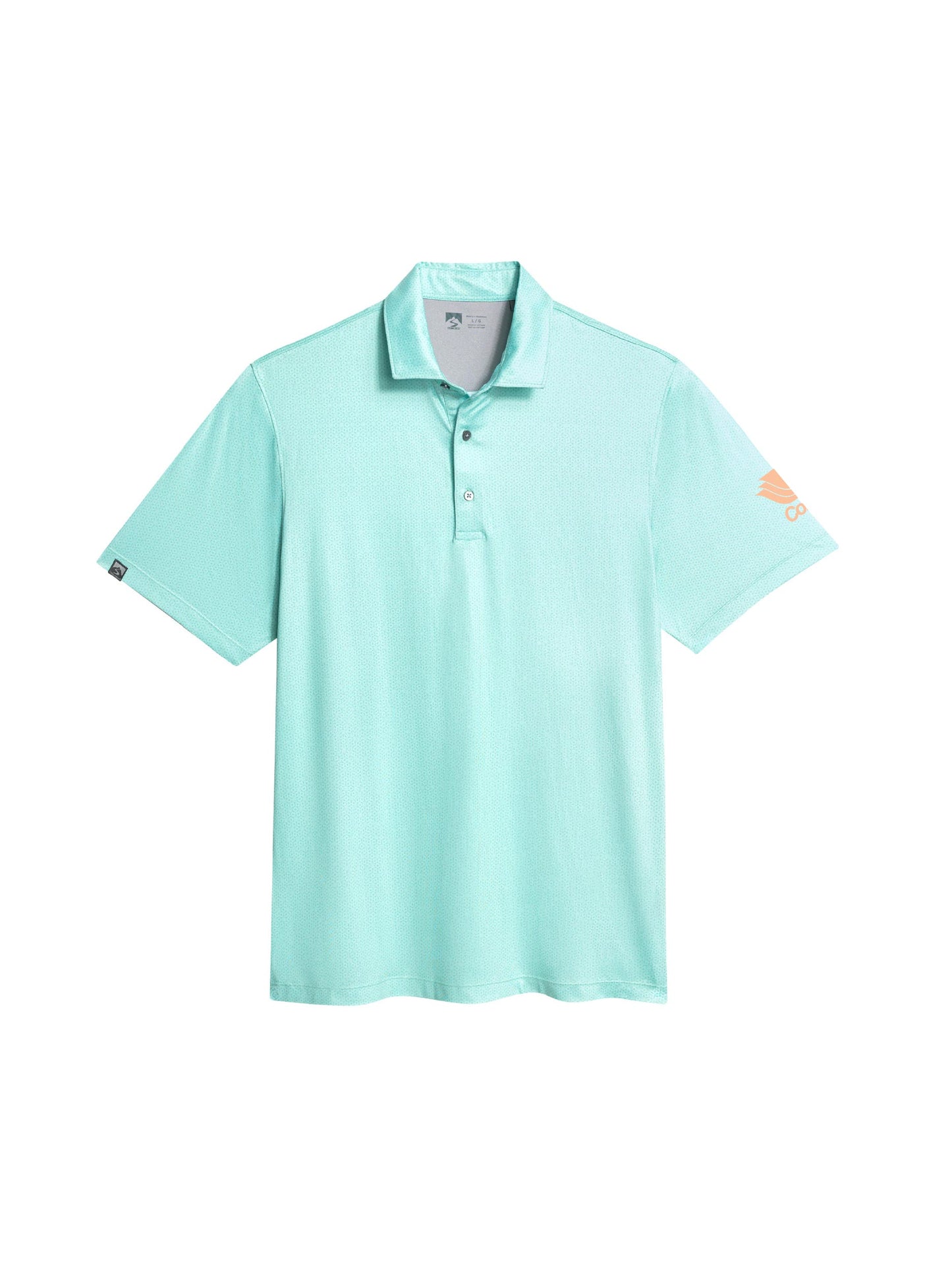 CP206. Men's Vacationer Printed Short Sleeve Polo