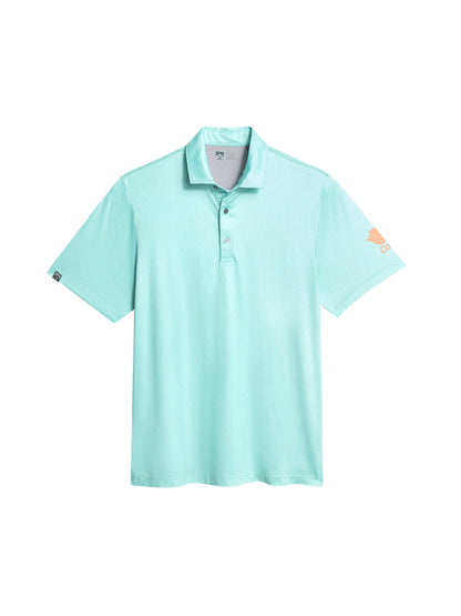 CP206. Men's Vacationer Printed Short Sleeve Polo