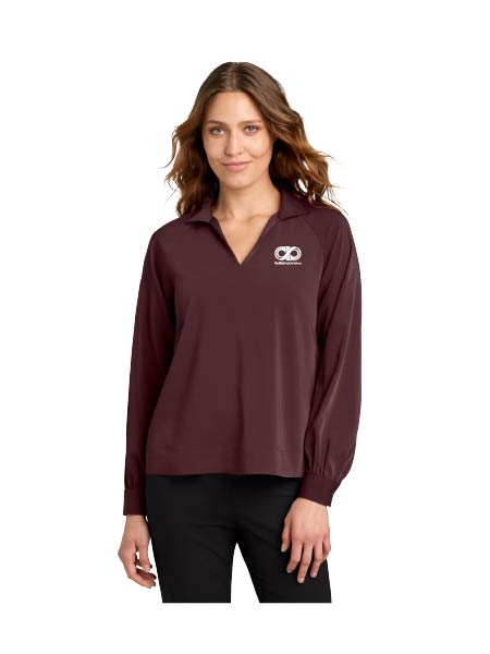 CK126. Mercer+Mettle® Women’s Long Sleeve Buttery Soft Popover Blouse