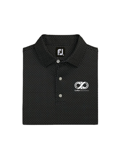 CK225. Foot Joy Dot Geo Print Lisle Shirt