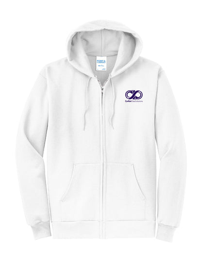 CK212. Port & Company® Core Fleece Full-Zip Hooded Sweatshirt