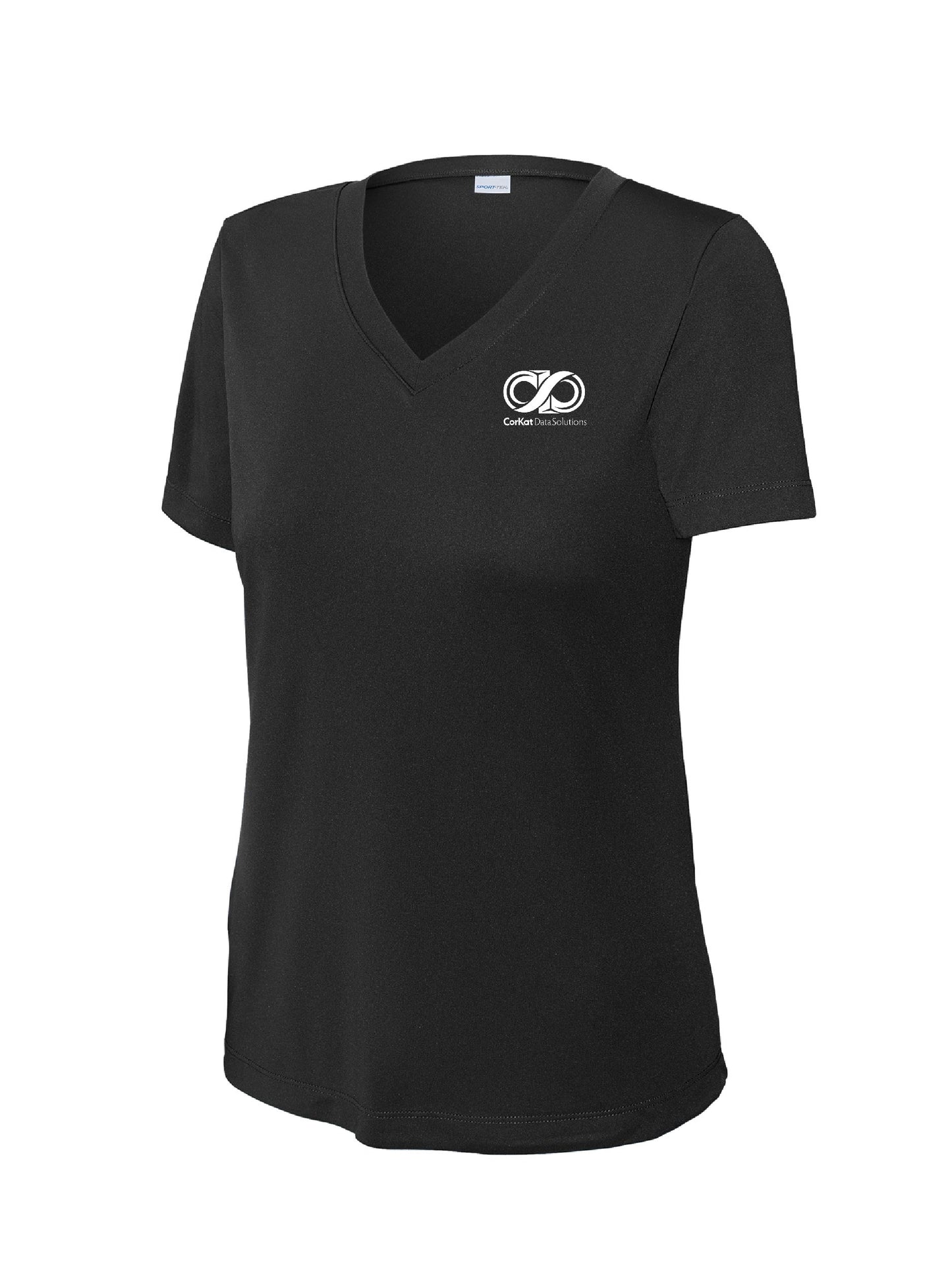 CK102. Sport-Tek® Ladies PosiCharge® Competitor™ V-Neck Tee