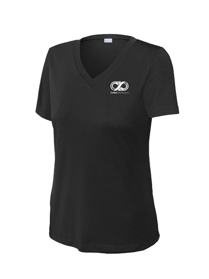CK102. Sport-Tek® Ladies PosiCharge® Competitor™ V-Neck Tee