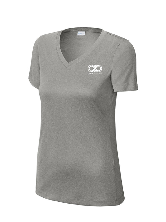 CK102. Sport-Tek® Ladies PosiCharge® Competitor™ V-Neck Tee