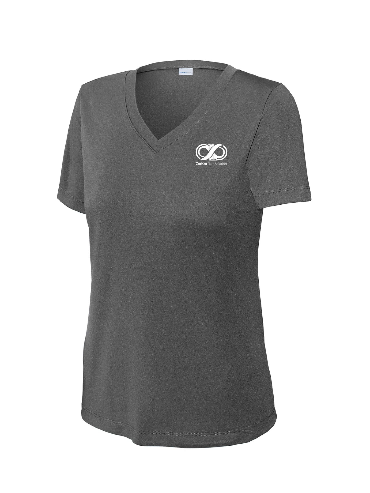 CK102. Sport-Tek® Ladies PosiCharge® Competitor™ V-Neck Tee