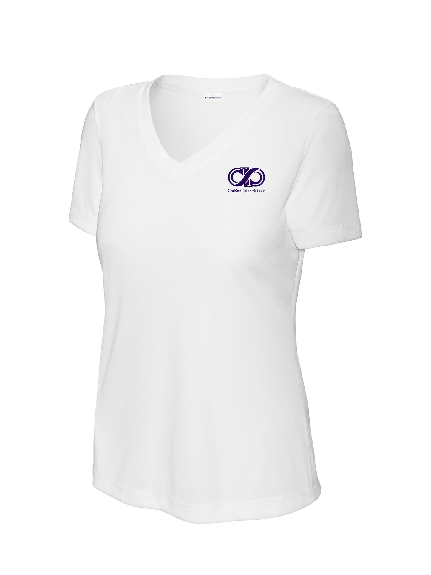 CK102. Sport-Tek® Ladies PosiCharge® Competitor™ V-Neck Tee